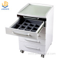 White Medical Mobile Dental Cabinet With Drawers